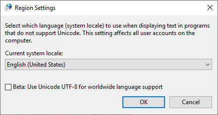 Change system locale