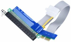 Riser PCI-E x1 - 16x с дополнительным питанием