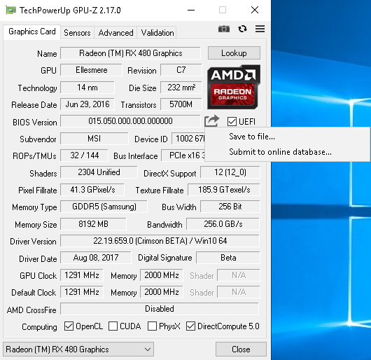 GPU-Z сохранение BIOS